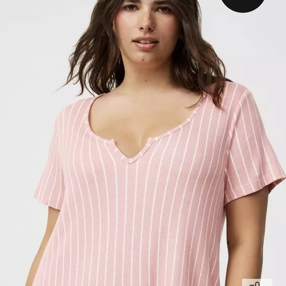 Torrid Waffle Sleep Tee Dress - Picture 2 of 5